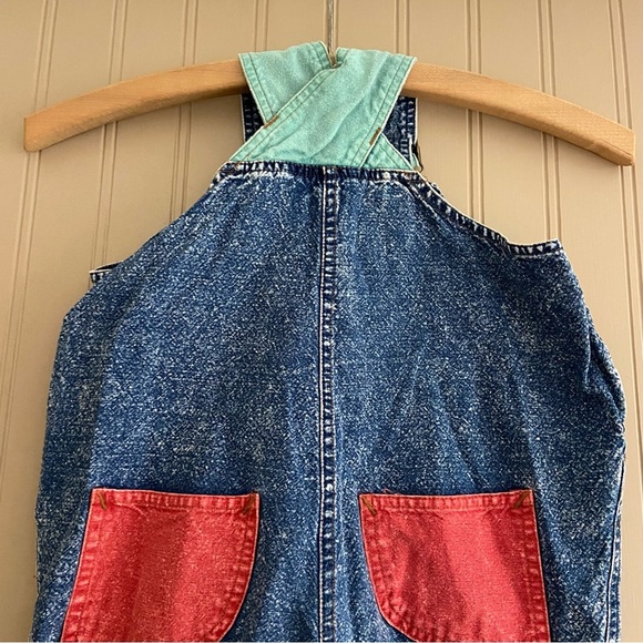 Vintage 80s/90s Toddler Acid Wash Overalls Romper Size 24 months - Picture 9 of 9